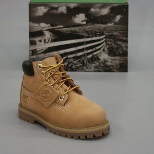 Timberland Toddler 8.5 Premium 6" Wheat Nubuck Waterproof Ankle Work Boots 12809